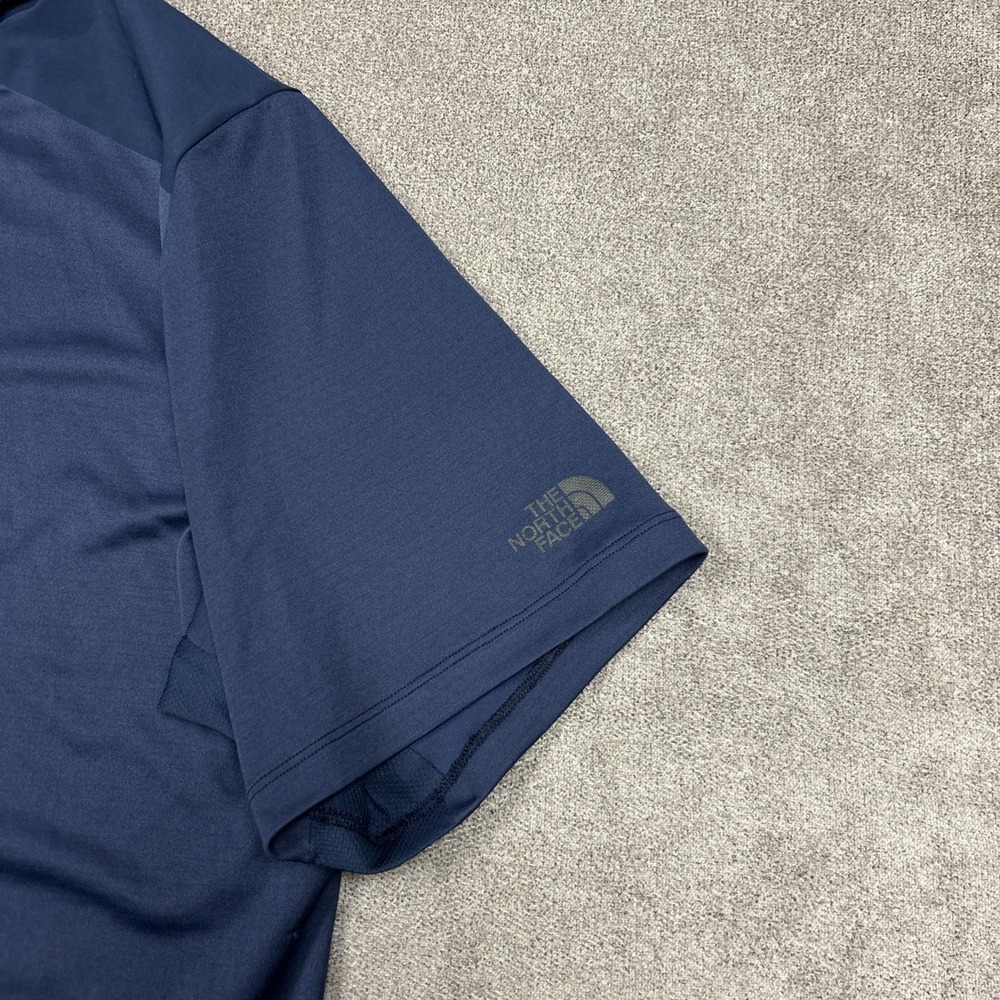The North Face Golf Polo Shirt Men 2XL Navy Blue Lightweight Performance Stretch - Picture 2 of 11